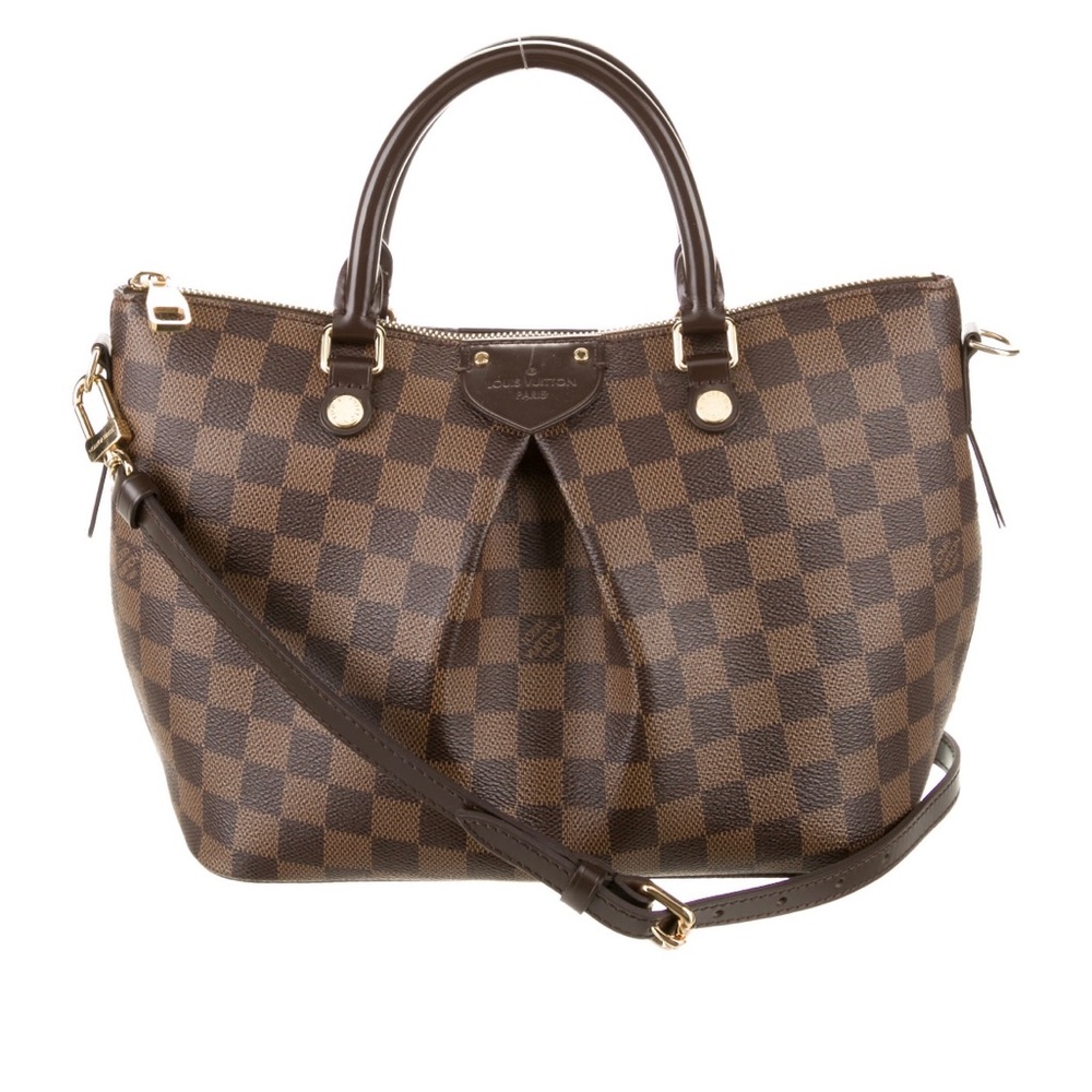 Authentic Louis Vuitton Damier Ebene Sienna PM.